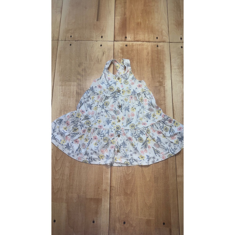 Joie Kids Floral Tiered Dress Baby Toddler Size 3T Button Front